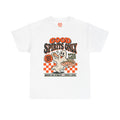 Good Spirits Only Ghost Pizza T-Shirt | Cute Retro Halloween Tee