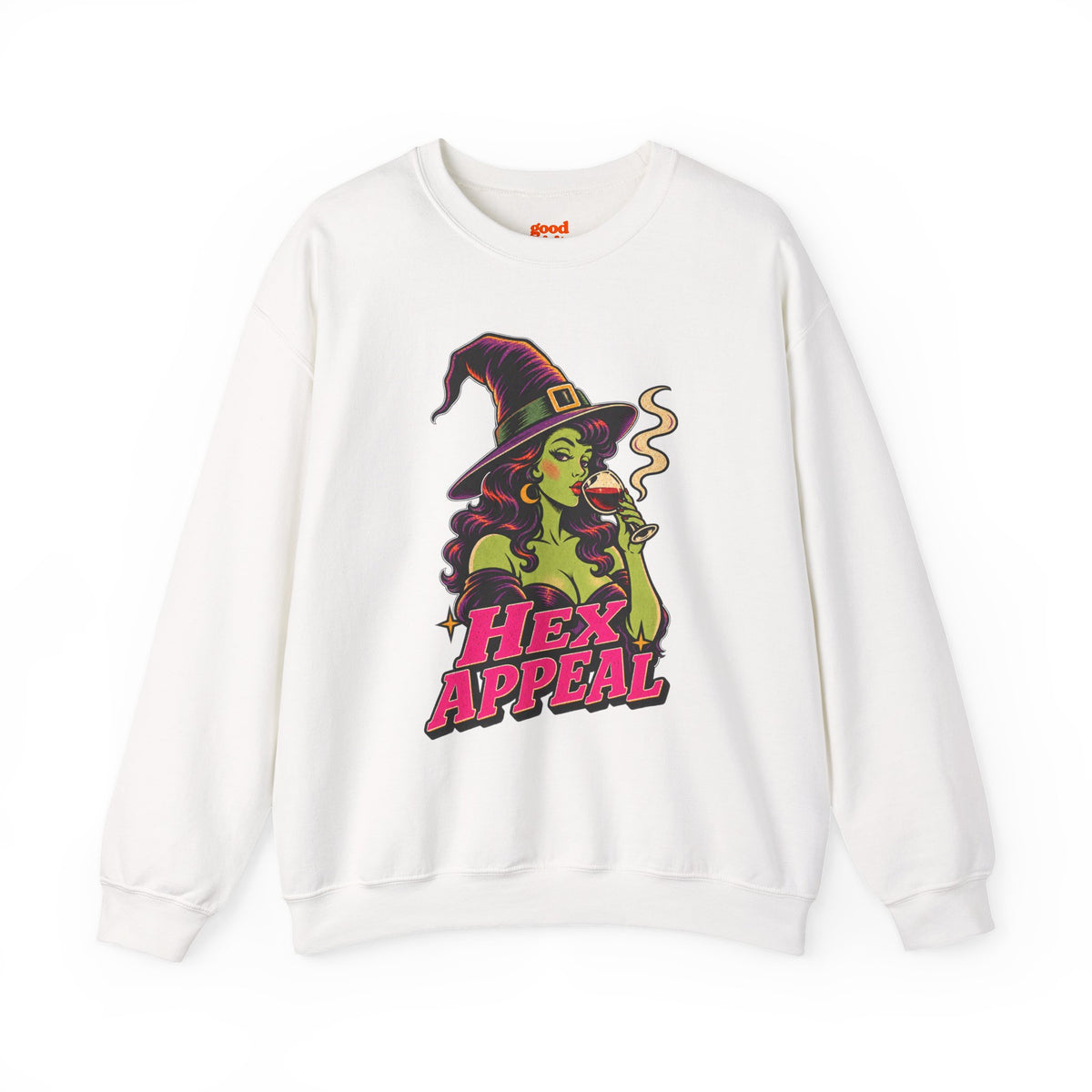 Hex Appeal Witch Illustration Sweatshirt | Halloween Witch Graphic Crewneck