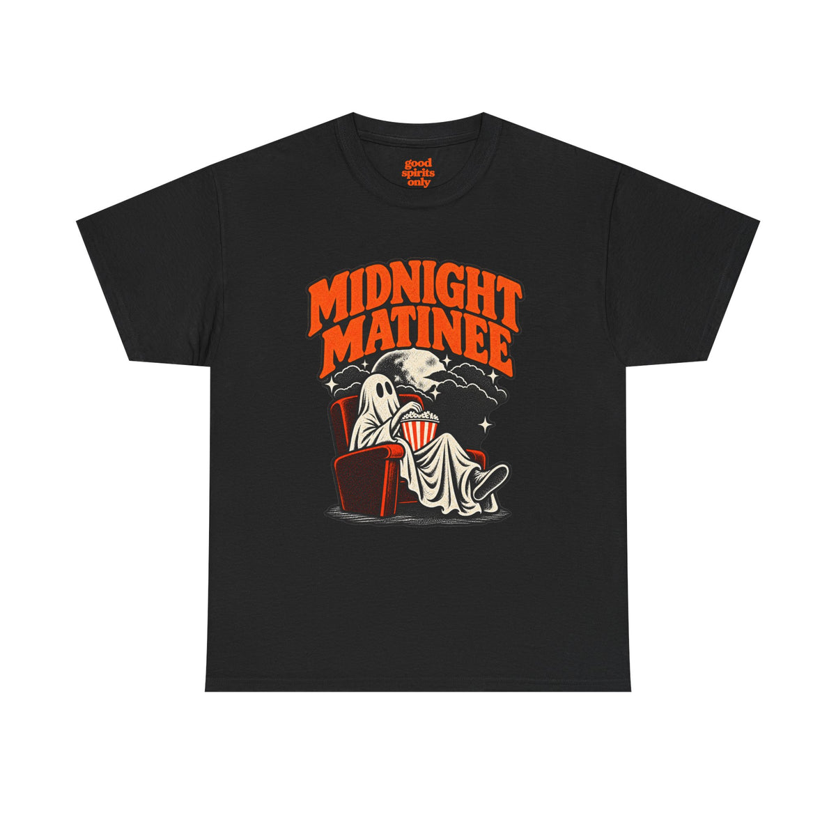 Midnight Matinee Ghost Movie T-Shirt | Retro Horror Theater Tee