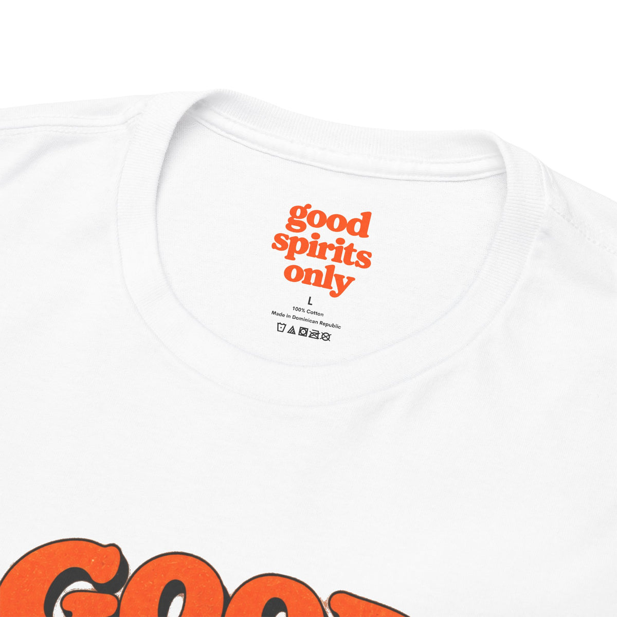 Good Spirits Only Ghost Pizza T-Shirt | Cute Retro Halloween Tee